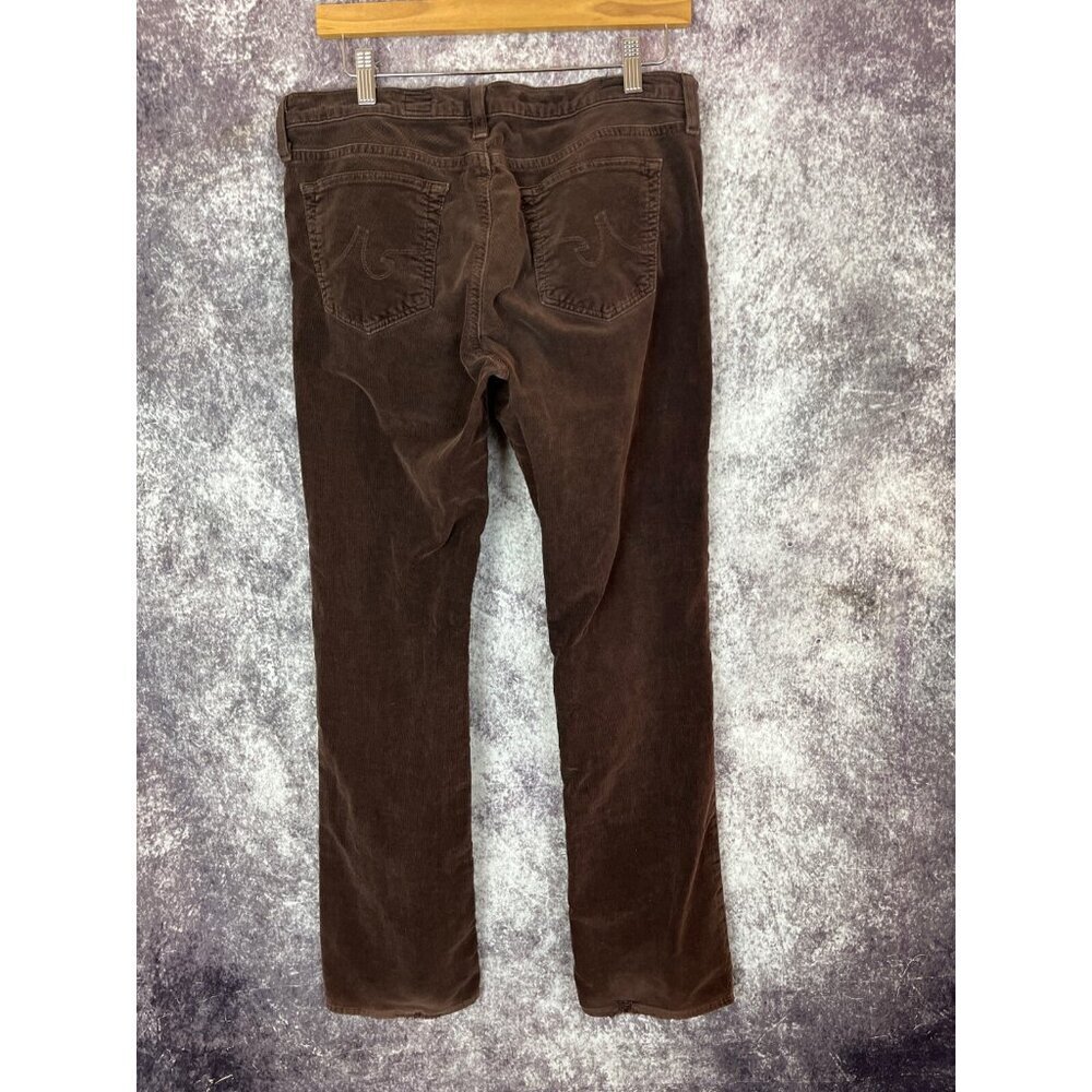 ADRIANO GOLDSCHMIED CORDUROY Pants 32R COFFEE BEAN THE BALLAD SLIM BOOT Mod Boho - Picture 12 of 15